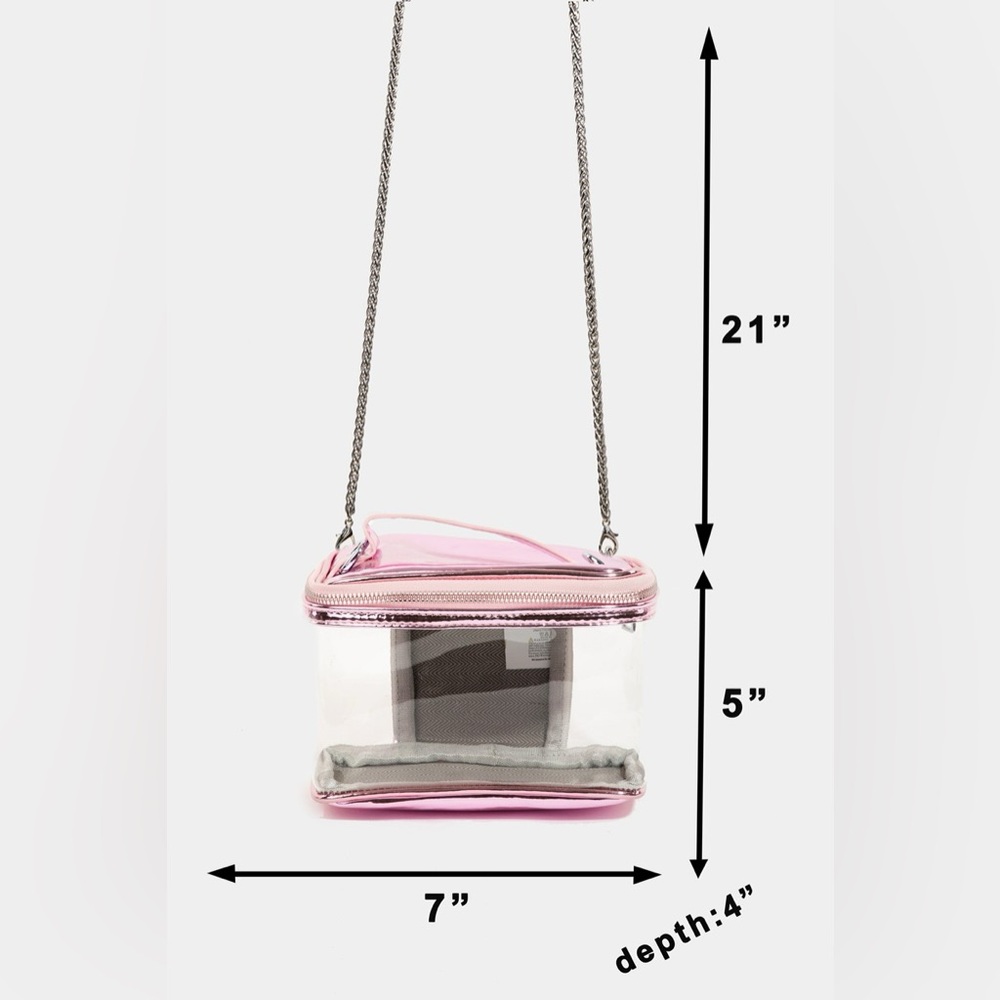 Fame See Through Rectangle Fashion Bag - Picture 5 of 8